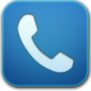 phone blue icon
